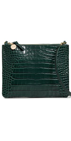Clare V. Margot Double Sac Bretelle Bag Deep Pine One Size