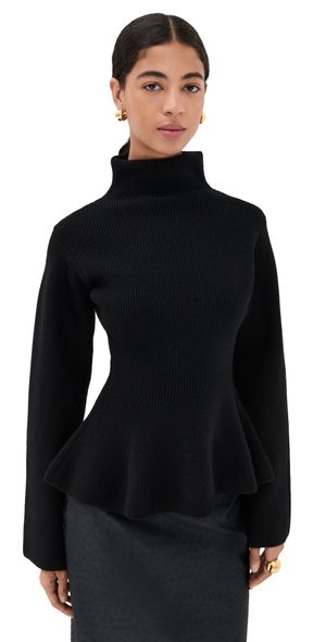 Róhe Sculptural Knitted Top Black 36