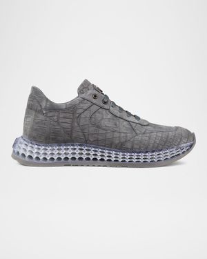 Men's Crocodile Leather Sneakers