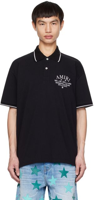 AMIRI Black Arts District Polo