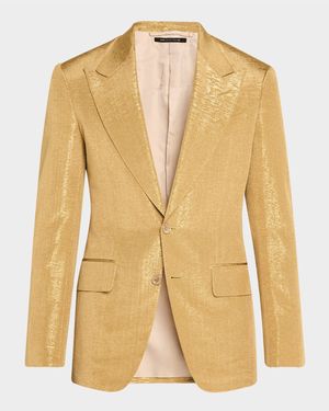 Men's Shelton Metallic Slub Moire Cocktail Jacket