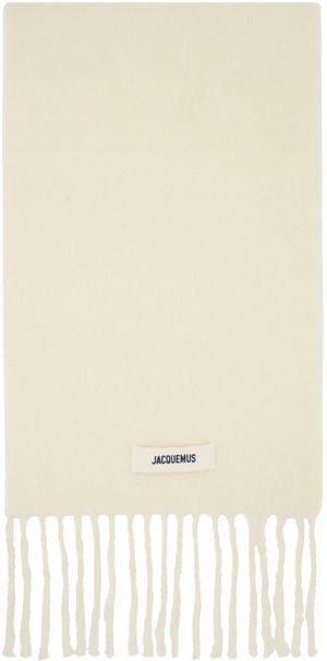 JACQUEMUS Off-White 'L'écharpe Carro' Scarf