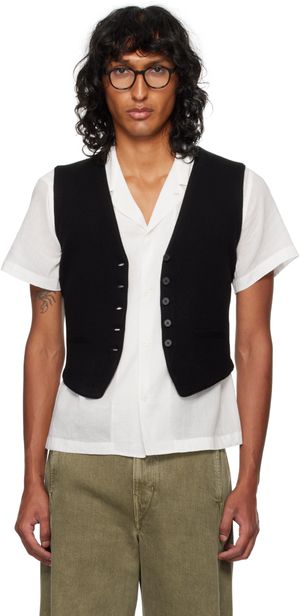 Guest in Residence Gilet ajusté noir