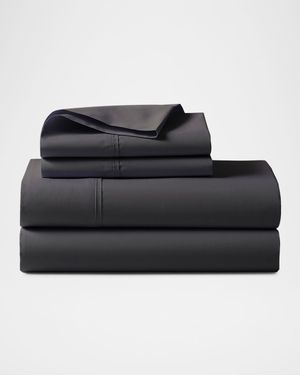 Organic 464 Percale Flat Sheet, QUEEN