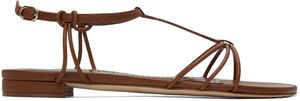 Manolo Blahnik Sandales Tabarek brunes