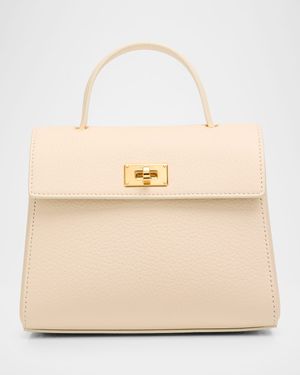 Palais Royal Taurillon Leather Top-Handle Bag
