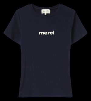 Grace Et Mila - Tee-shirt droit à manches courtes - Taille L - Bleu
