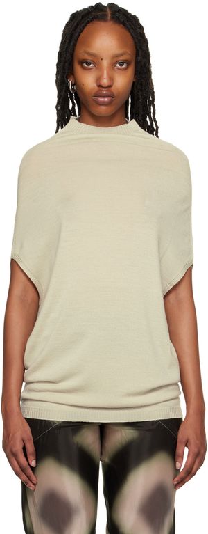 Rick Owens Off-White Crater Turtleneck