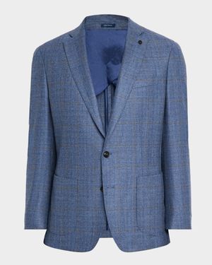 Men's Delrose Windowpane Soft Sport Coat