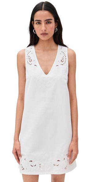 rag & bone Featherweight Belle Mini Dress White S