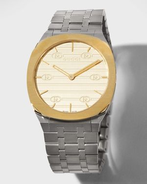 25H 34mm Two-Tone Bracelet Watch