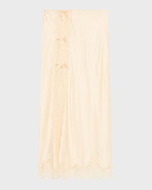 Calder Silk-Blend Maxi Slip Skirt