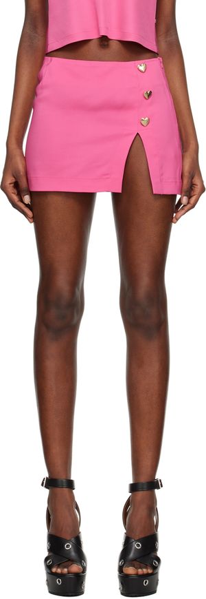 Marco Rambaldi Pink Heart Miniskirt