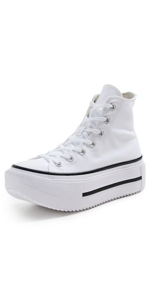 Converse Chuck Taylor All Star Lift Double Stack Sneakers White/Black/White M 3/ W 5