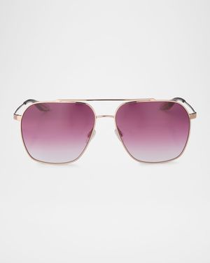 Rizzo 60mm Aviator Titanium Sunglasses