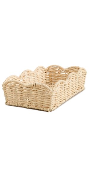 Weezie Rattan Tray Natural One Size