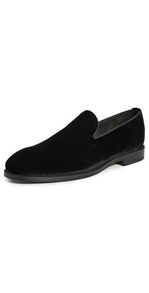 Allen Edmonds Robinson Velvet Loafers Black Velvet 14