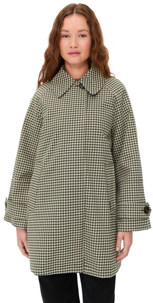 Barbour Barbour Kennedy Check Showerproof Jacket Sage Houndstooth/Mist 10