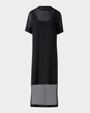 Silk Georgette Tunic Dress