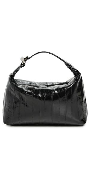 Liffner Pillow Pouch Micro Bag Black Silver Hardware One Size