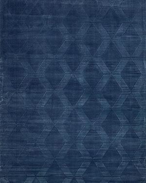 Brunello Hand-Loomed Navy Rug, 4' x 6'