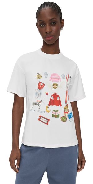 Never Fully Dressed Ski Tee Cream XS