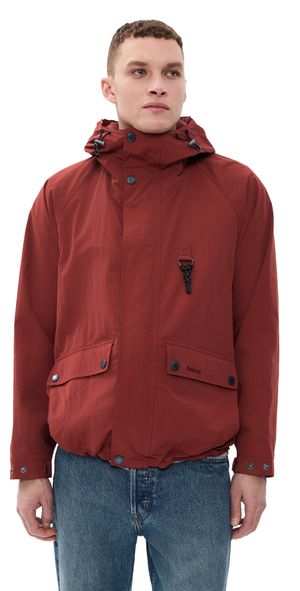Barbour Re-Engineered Showerproof Jacket Fired Brick L