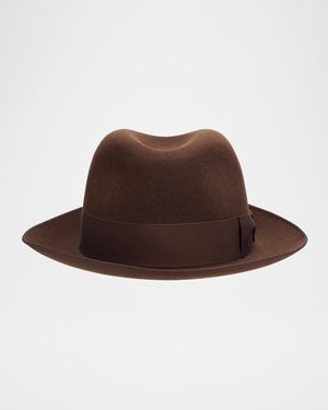 Men's Sergio Baby Cashmere and Felt Fedora Hat