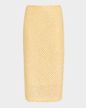 Allora Beaded Midi Skirt