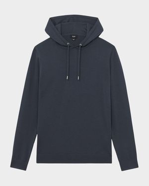 Men's Merino Wool Drawstring Hoodie