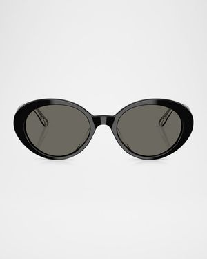 Acetate Oval Sunglasses