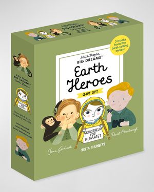 Kid's "Little People, Big Dreams: Earth Heroes" 3-Piece Book Set