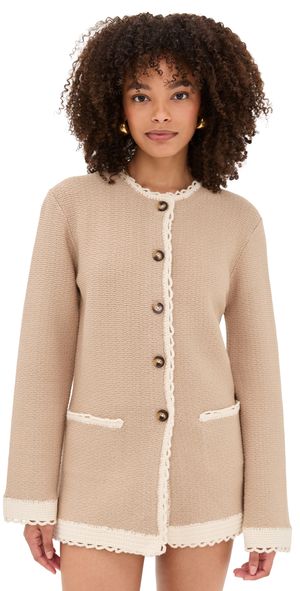POSSE Willow Cardigan Taupe M