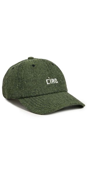 Clare V. Wool Baseball Hat Green & Black One Size