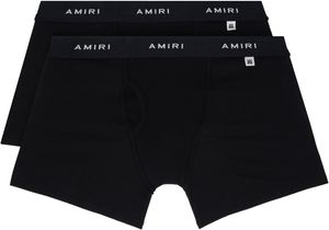 AMIRI Two-Pack Black Cotton Briefs