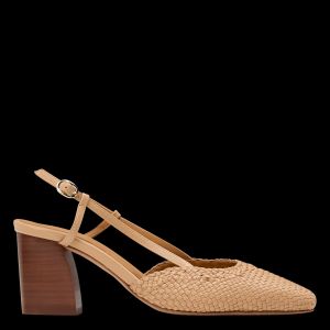 Bobbies - Escarpins slingback en cuir - Taille 41 - Beige