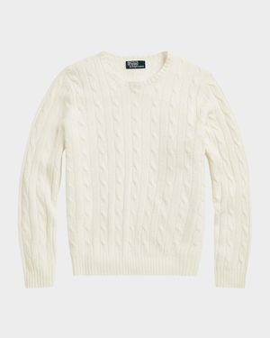 Men's The Iconic Cable-Knit Cashmere Sweater