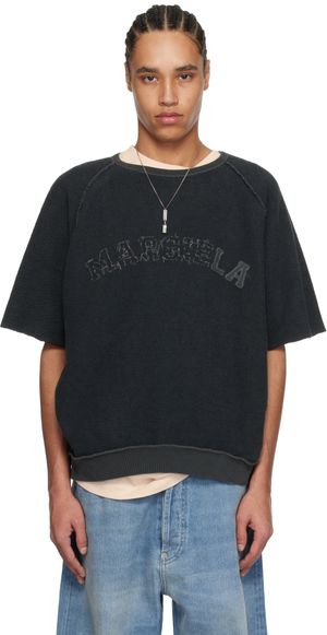 Maison Margiela Black Logo Short-Sleeve T-shirt