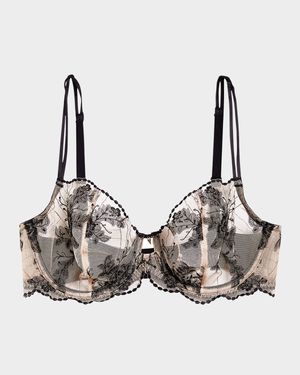 Midnight Soiree Embroidered Full-Cup Bra