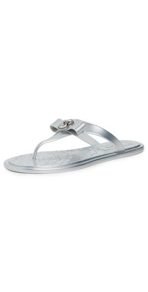 Versace Fabric Slides 1E01P-Silver-Palladium 35