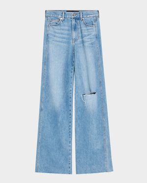 Kasey Mid-Rise Wide-Leg Jeans