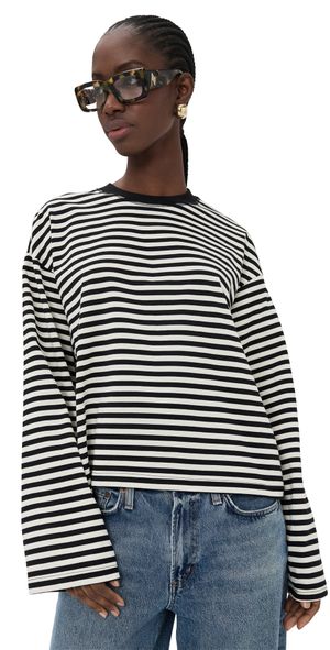 Lioness Bloom Long Sleeve Tee Onyx Stripe S