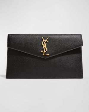 Uptown YSL Pouch in Grained Leather