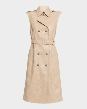 Val Double-Breasted Midi Coat Dress