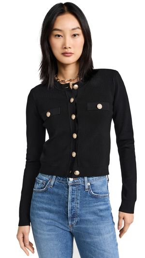 L'AGENCE Toulouse Cardigan Black XL