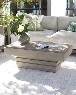 Stacked Outdoor Coffee Table