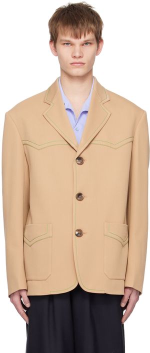 Marni Veston beige à simple boutonnage