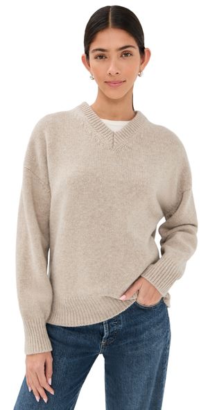 &Daughter Balla V Neck Pullover Oat XL