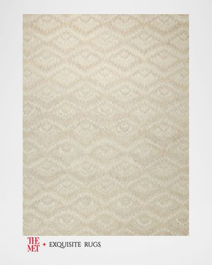 Bargello Hand-Tufted Beige Rug, 12' x 15'