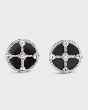 Men's Sterling Silver Enamel Cufflinks